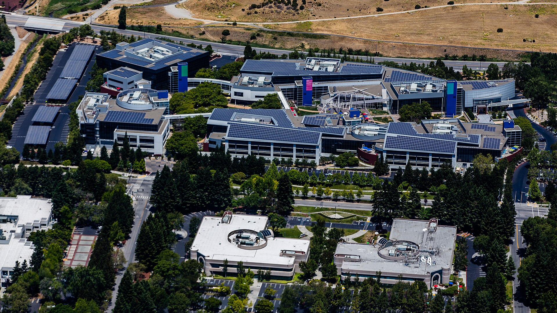 The Google campus in Mountain View, California