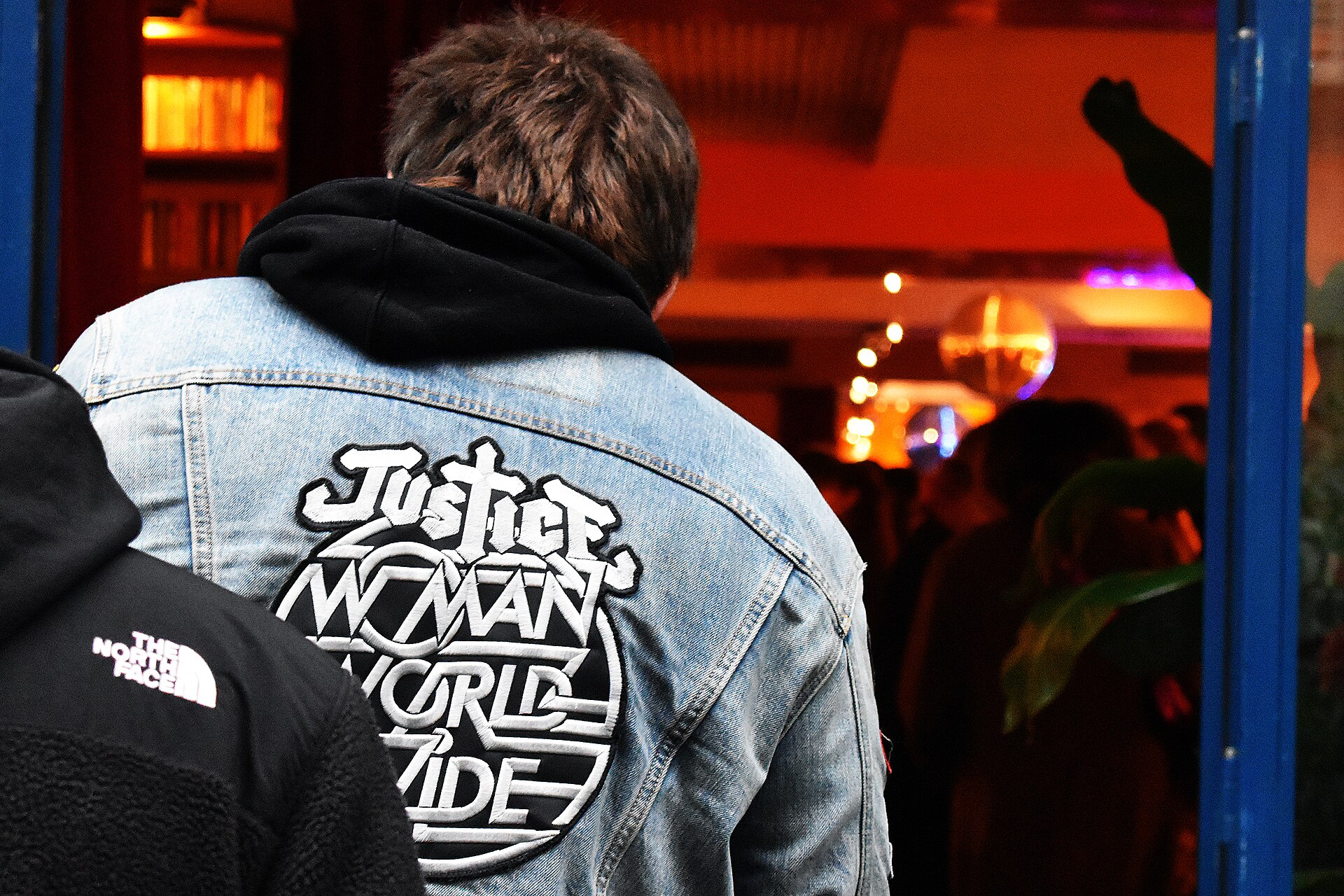 Justice — Gaspard Augé and Xavier de Rosnay — at their Hyperdrama pop-up in Paris