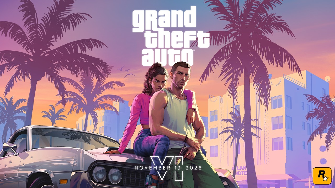 Frame from an earlier Grand Theft Auto VI trailer released by Rockstar Games