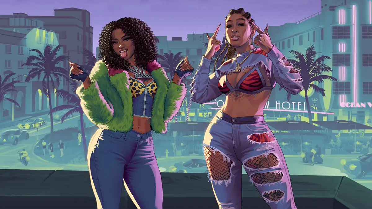 Real Dimez street-racing duo in official GTA VI artwork