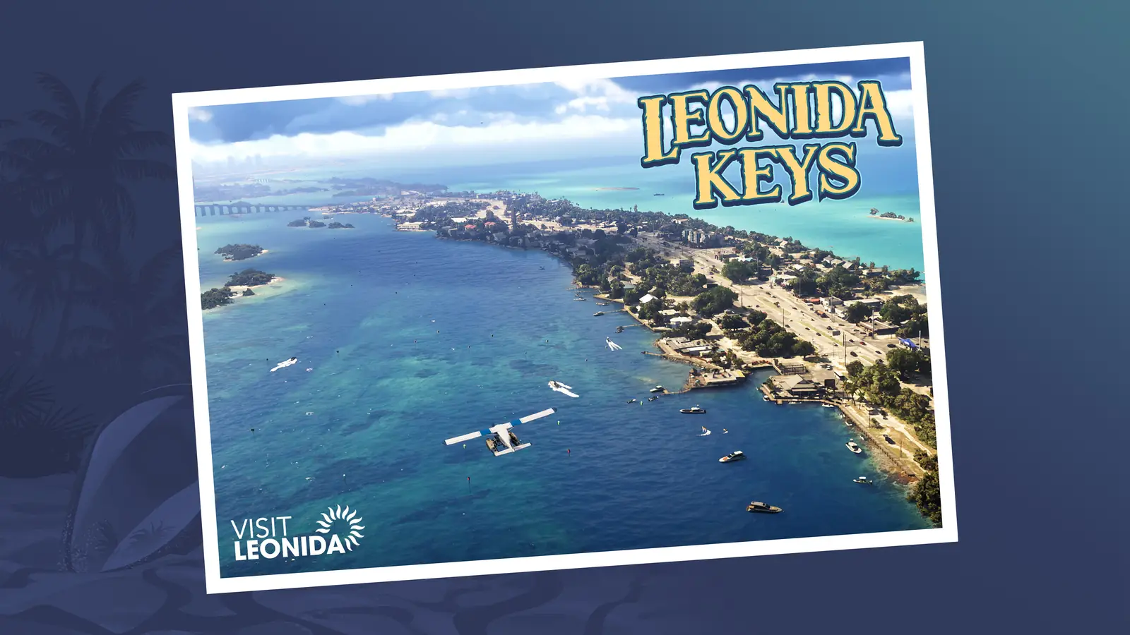 Leonida Keys postcard in official GTA VI artwork