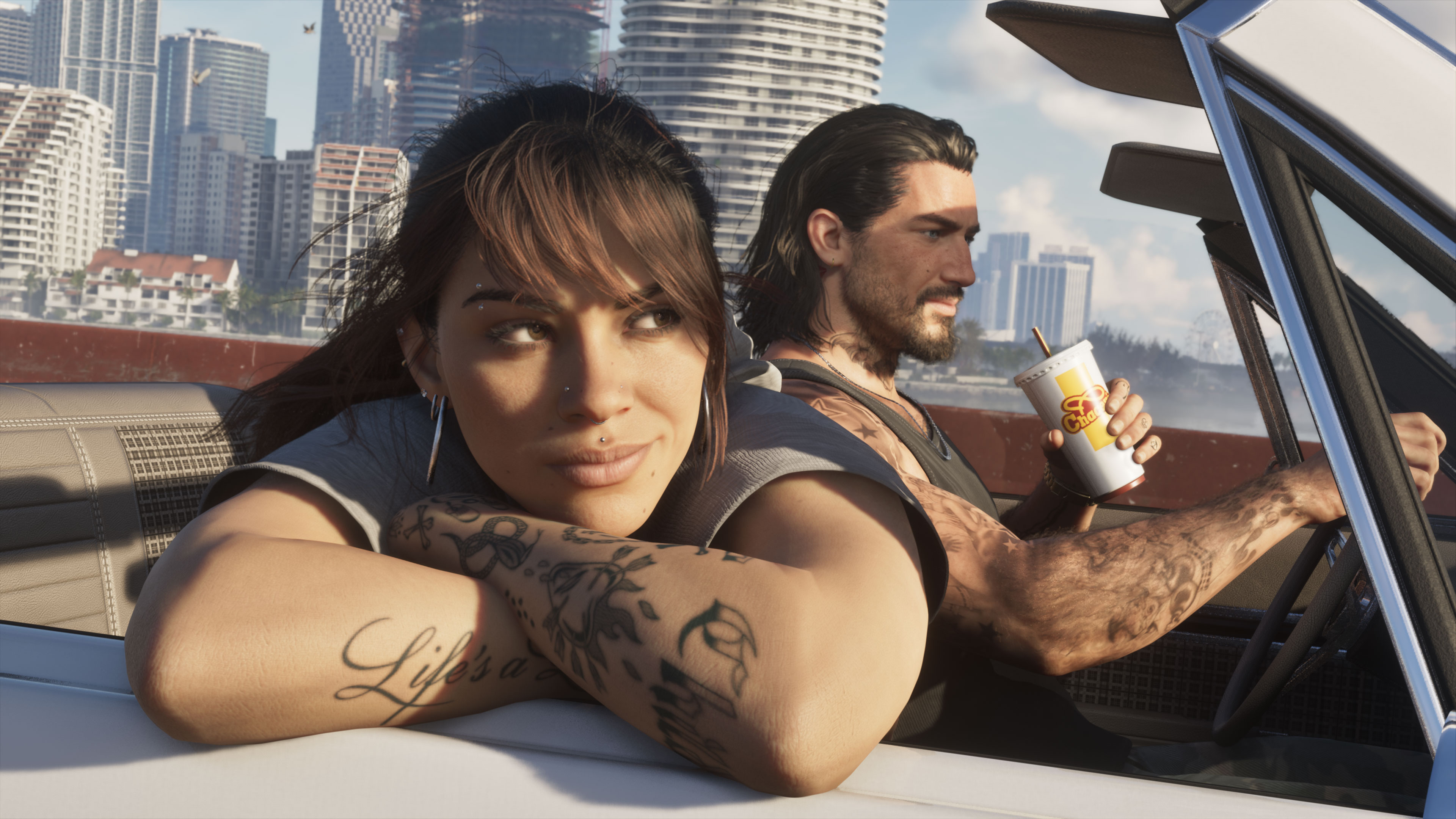 GTA VI key art - Rockstar revealed the game’s open-world robbery economy