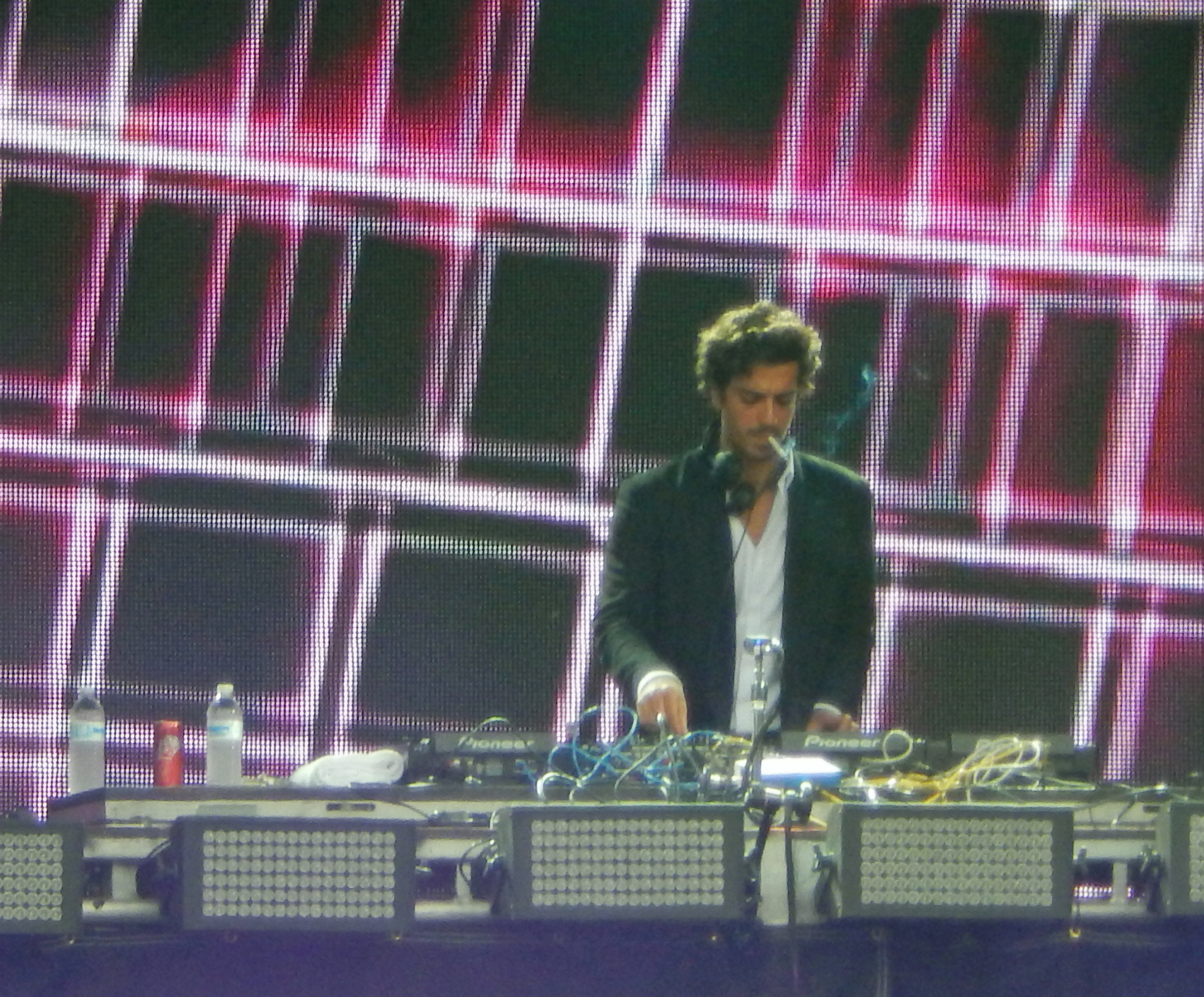 Gesaffelstein performing at Lollapalooza in Chicago, August 2014