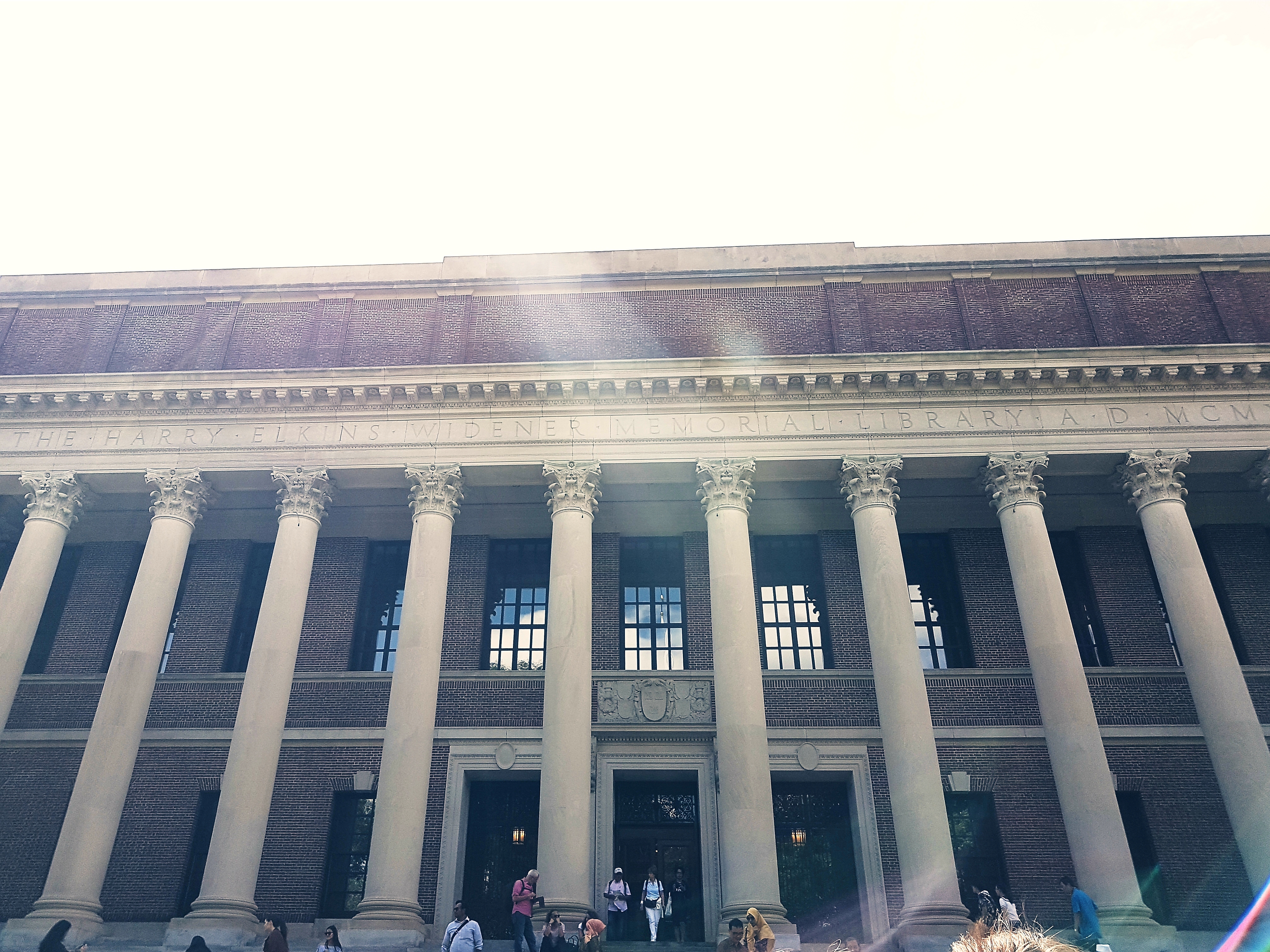 The Harry Elkins Widener Memorial Library at Harvard University