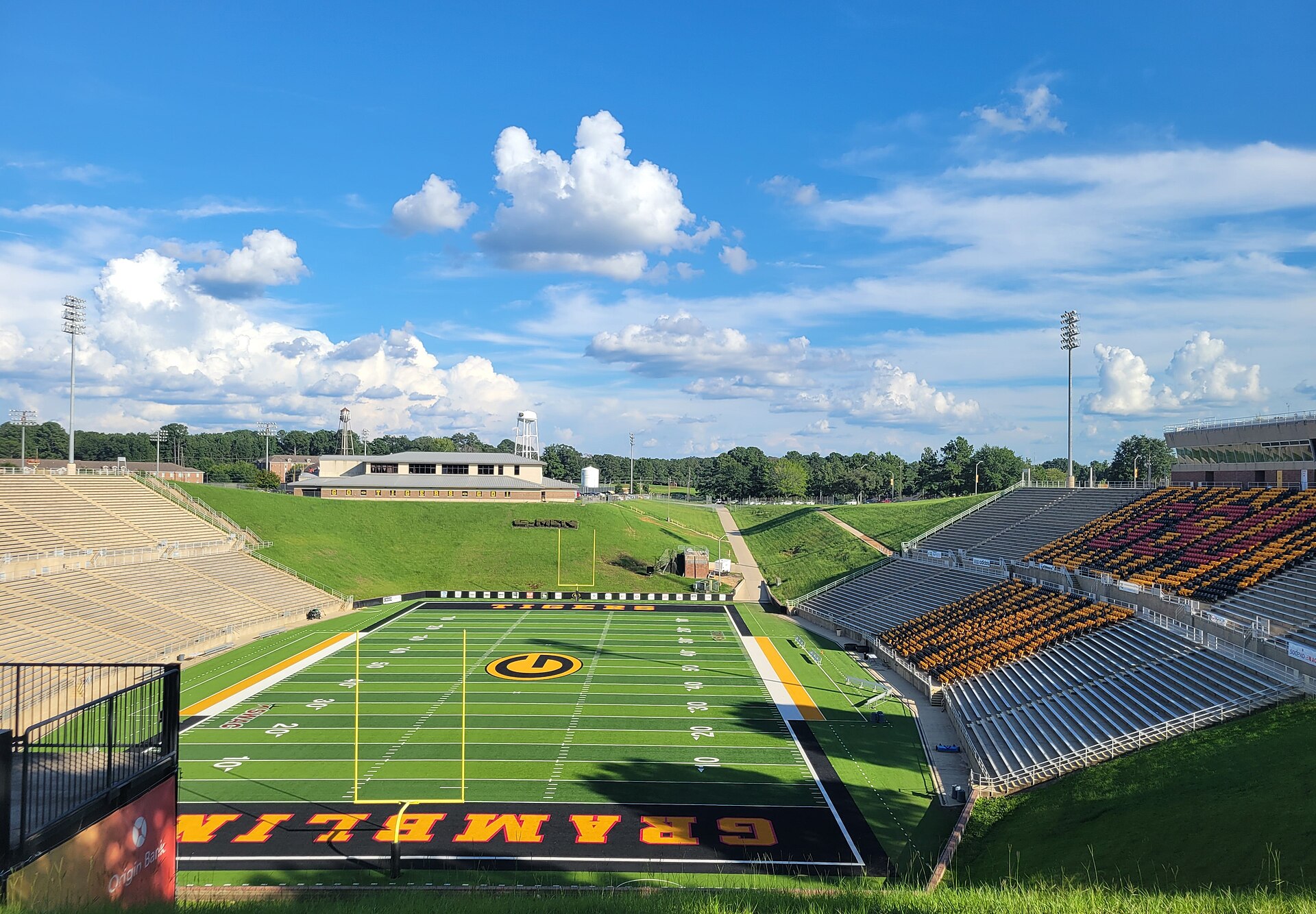 Eddie G. Robinson Memorial Stadium in Grambling, Louisiana, where Grambling State beat Jackson State 45-38 on Saturday
