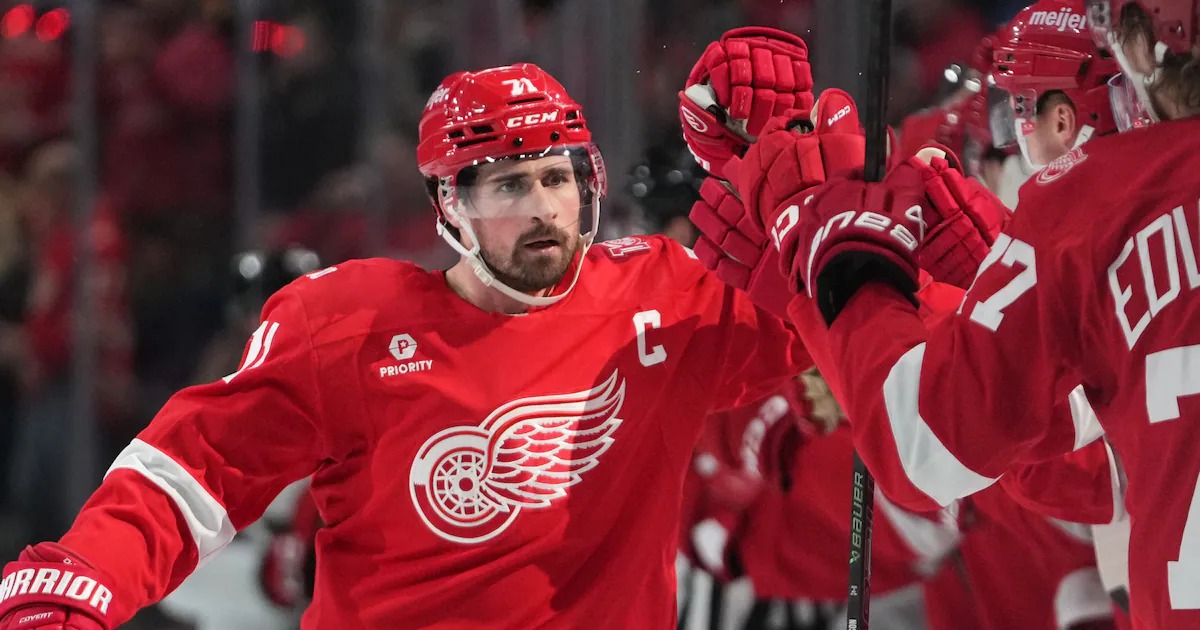 Detroit Red Wings forward Dylan Larkin.