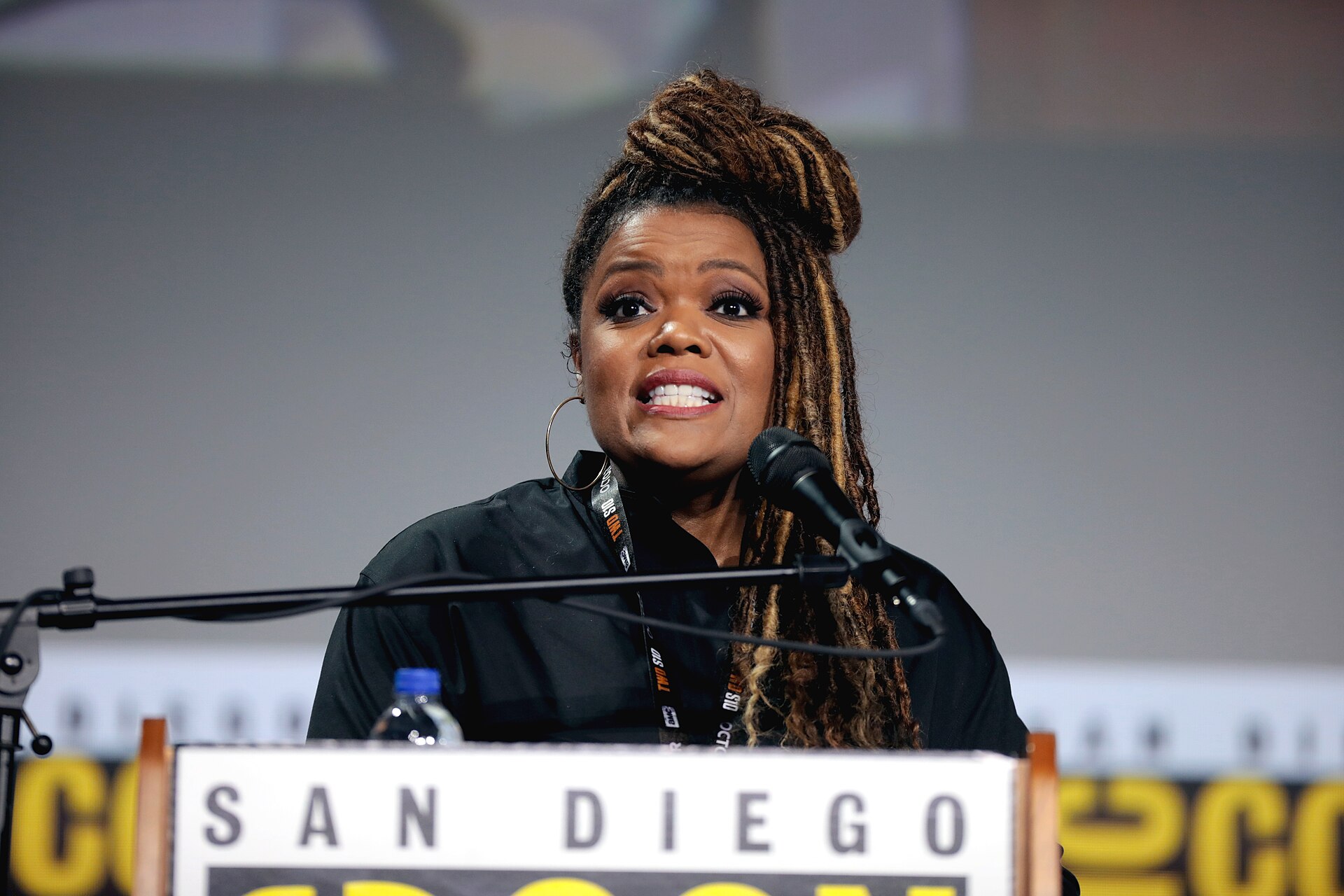 Yvette Nicole Brown, who returns as Principal Helen Dubois in Netflix’s Hollywood Arts, photographed at San Diego Comic-Con (file photo)