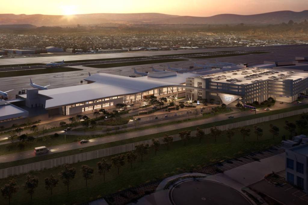 The new terminal at Hollywood Burbank Airport