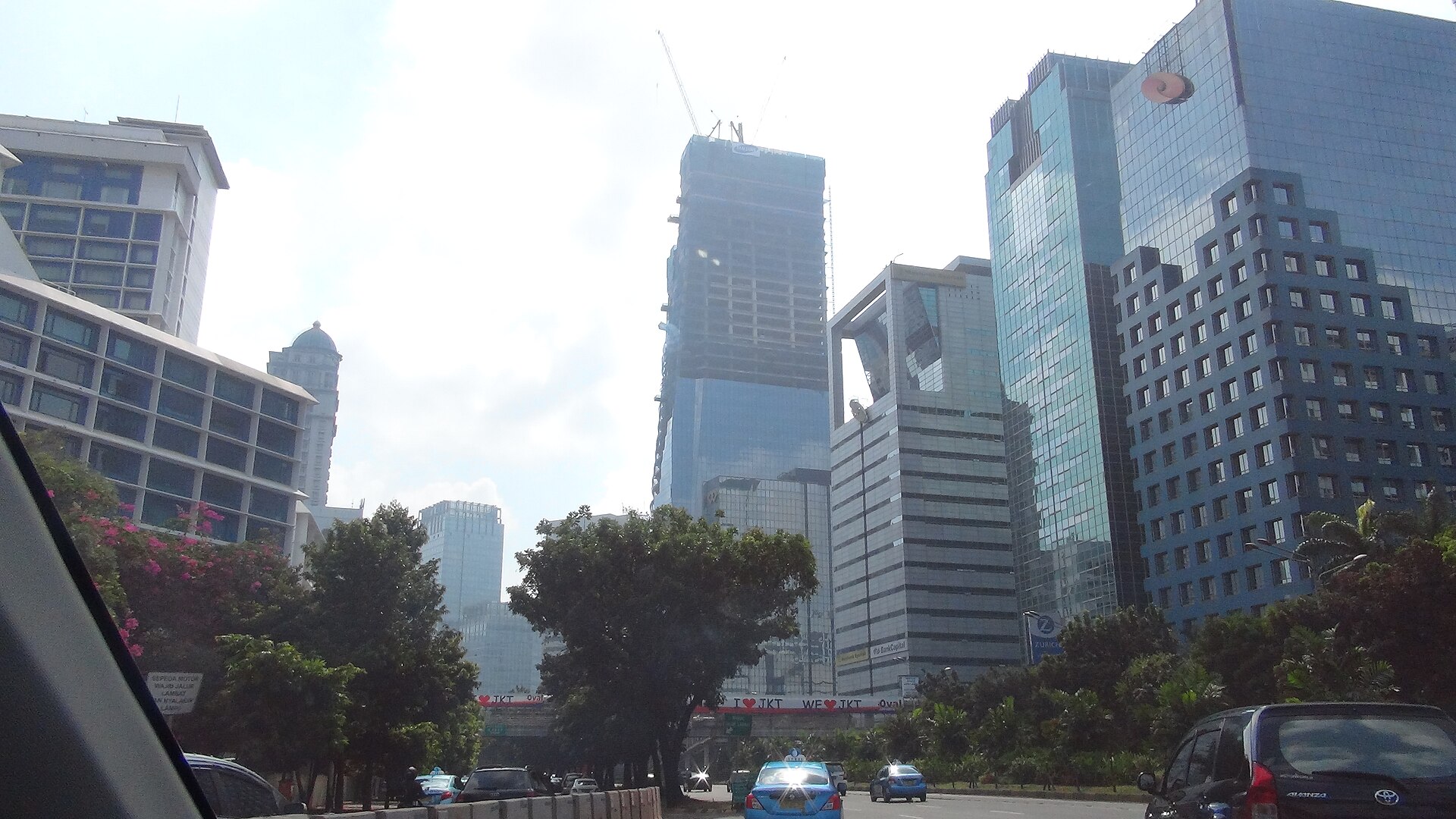 Downtown Jakarta and its financial district towers in bright daylight (file photo)