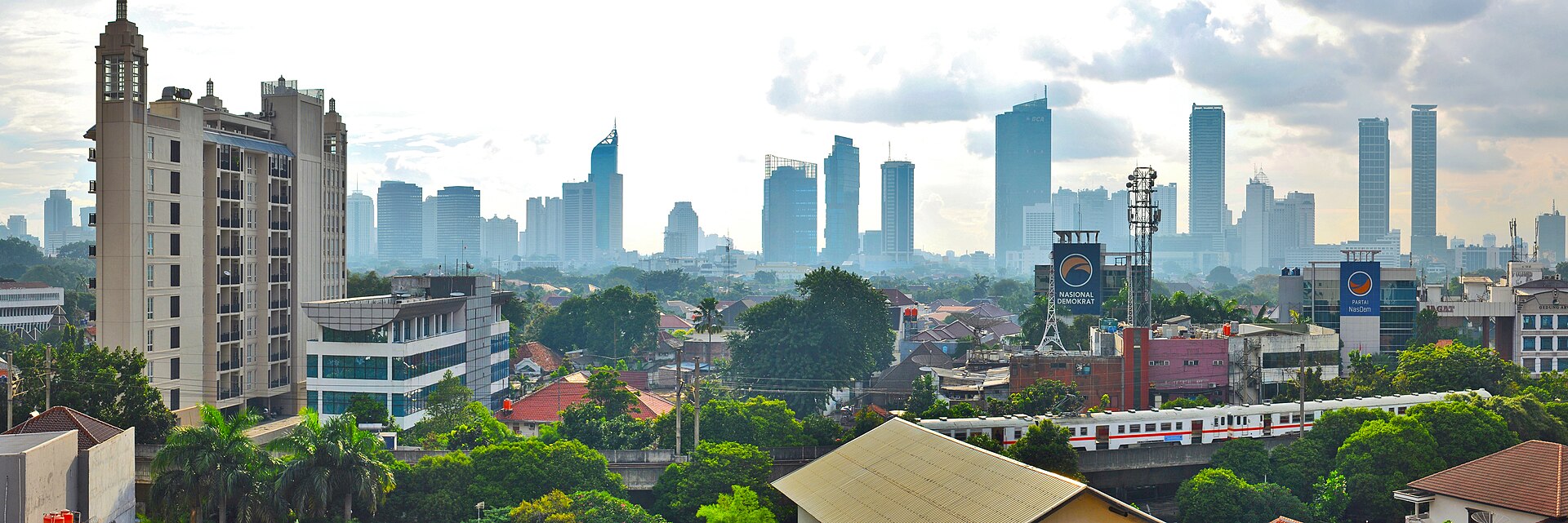 The Thamrin-Sudirman financial district in central Jakarta (file photo)