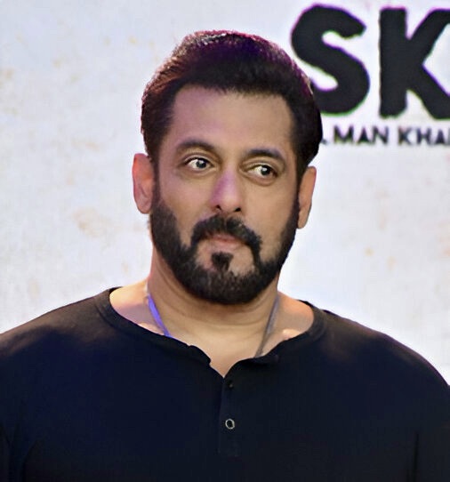 Salman Khan at a film trailer launch event in 2024.