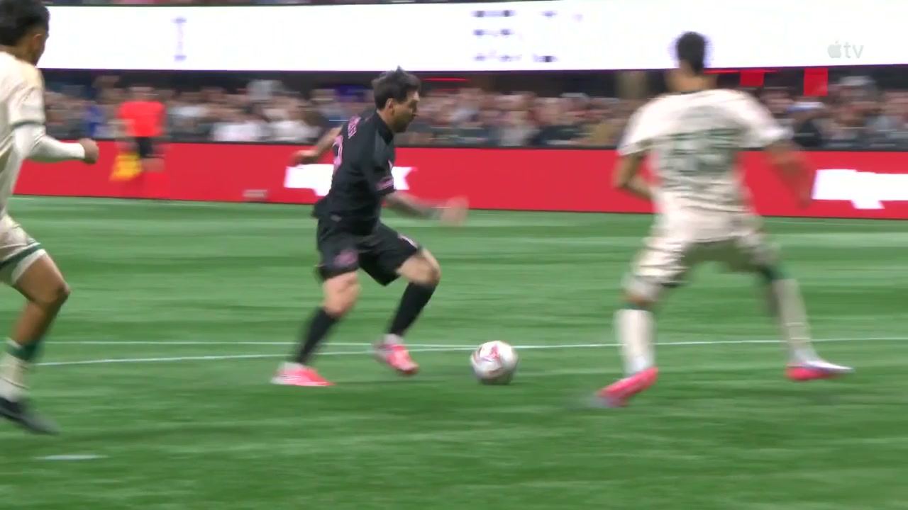 Lionel Messi, who scored twice for Inter Miami in their 3-1 win at Atlanta United