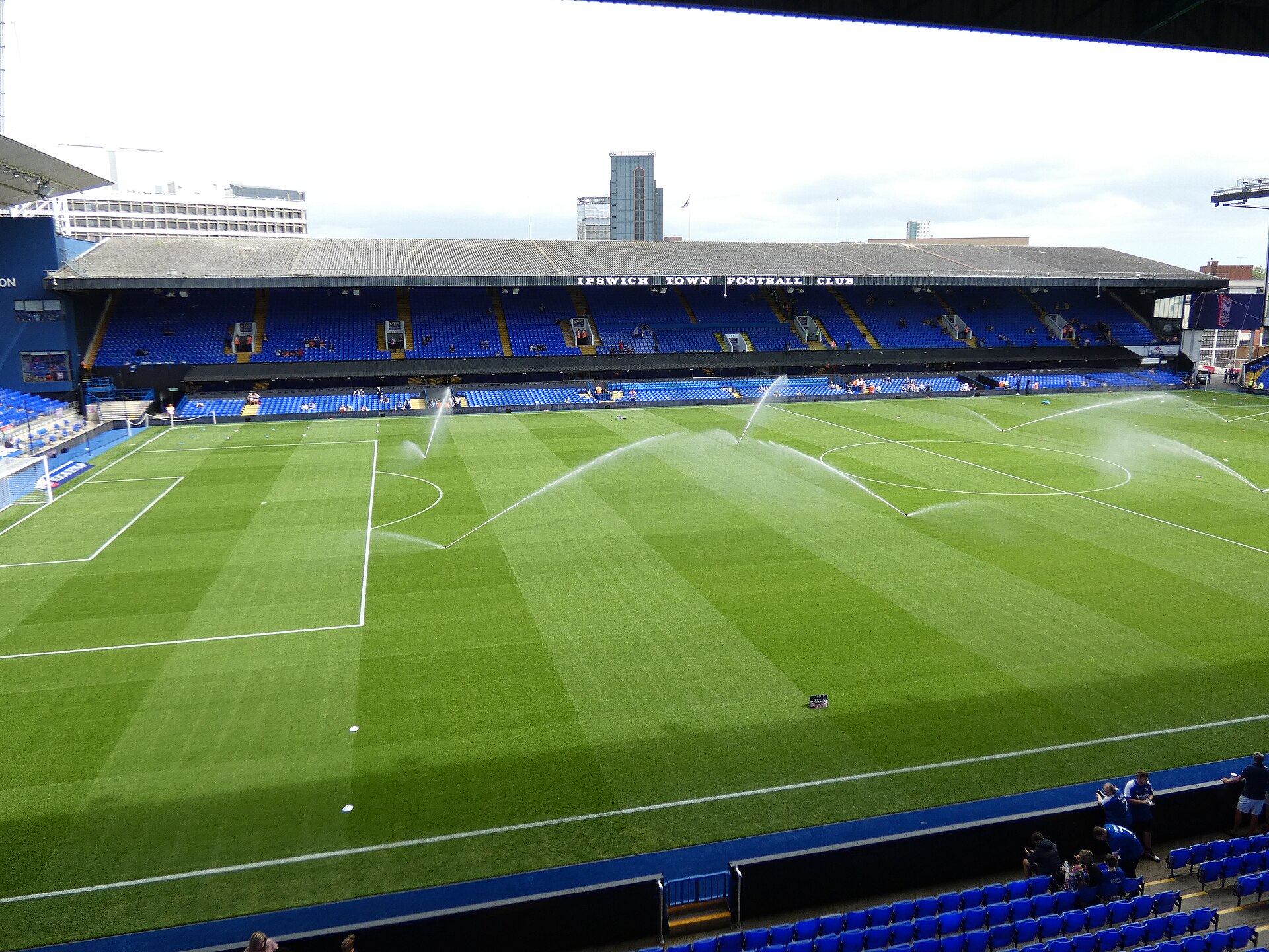 Portman Road, home of Ipswich Town, ahead of Friday's Premier League match against Nottingham Forest