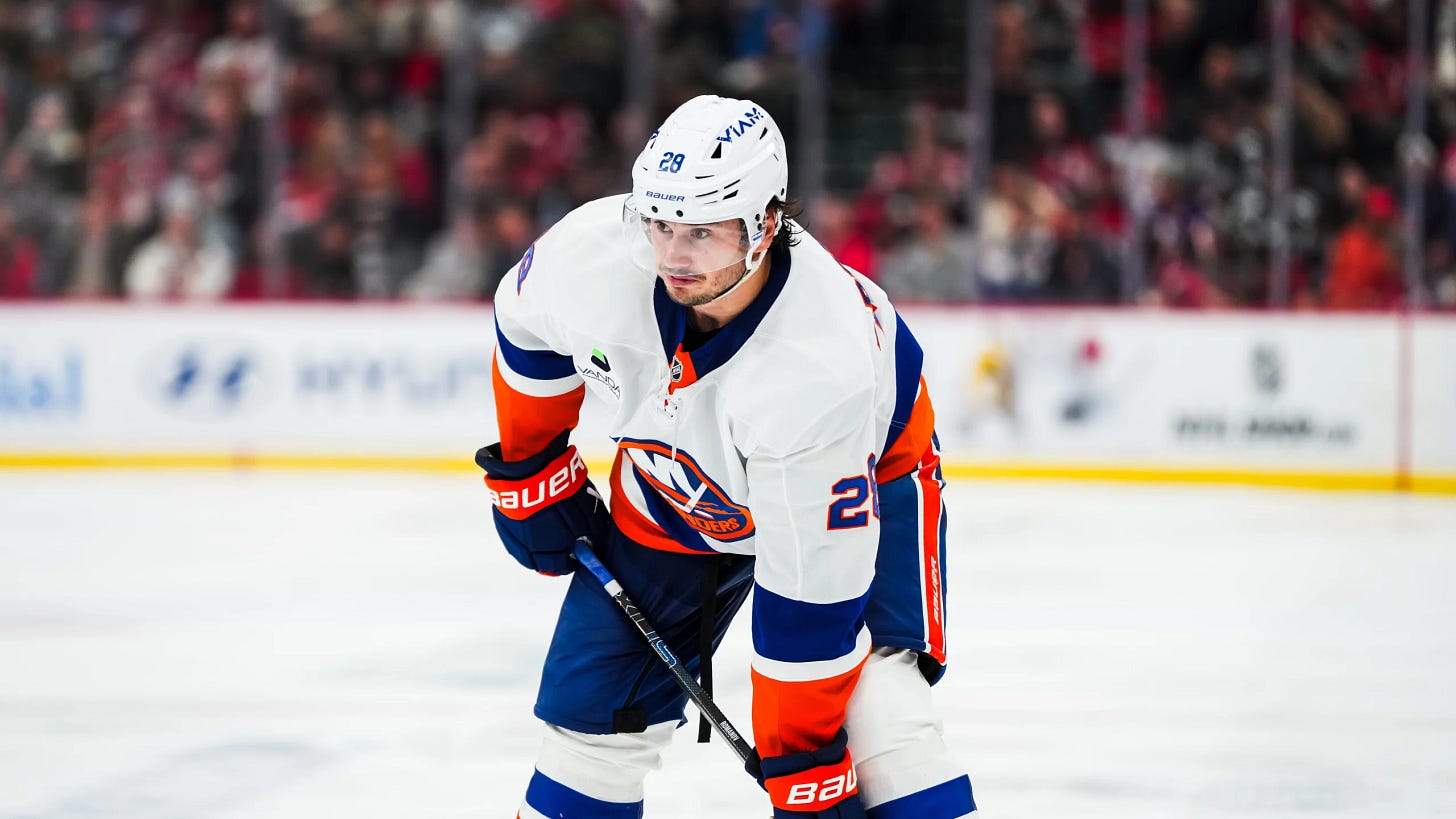 Alexander Romanov of the New York Islanders in action.