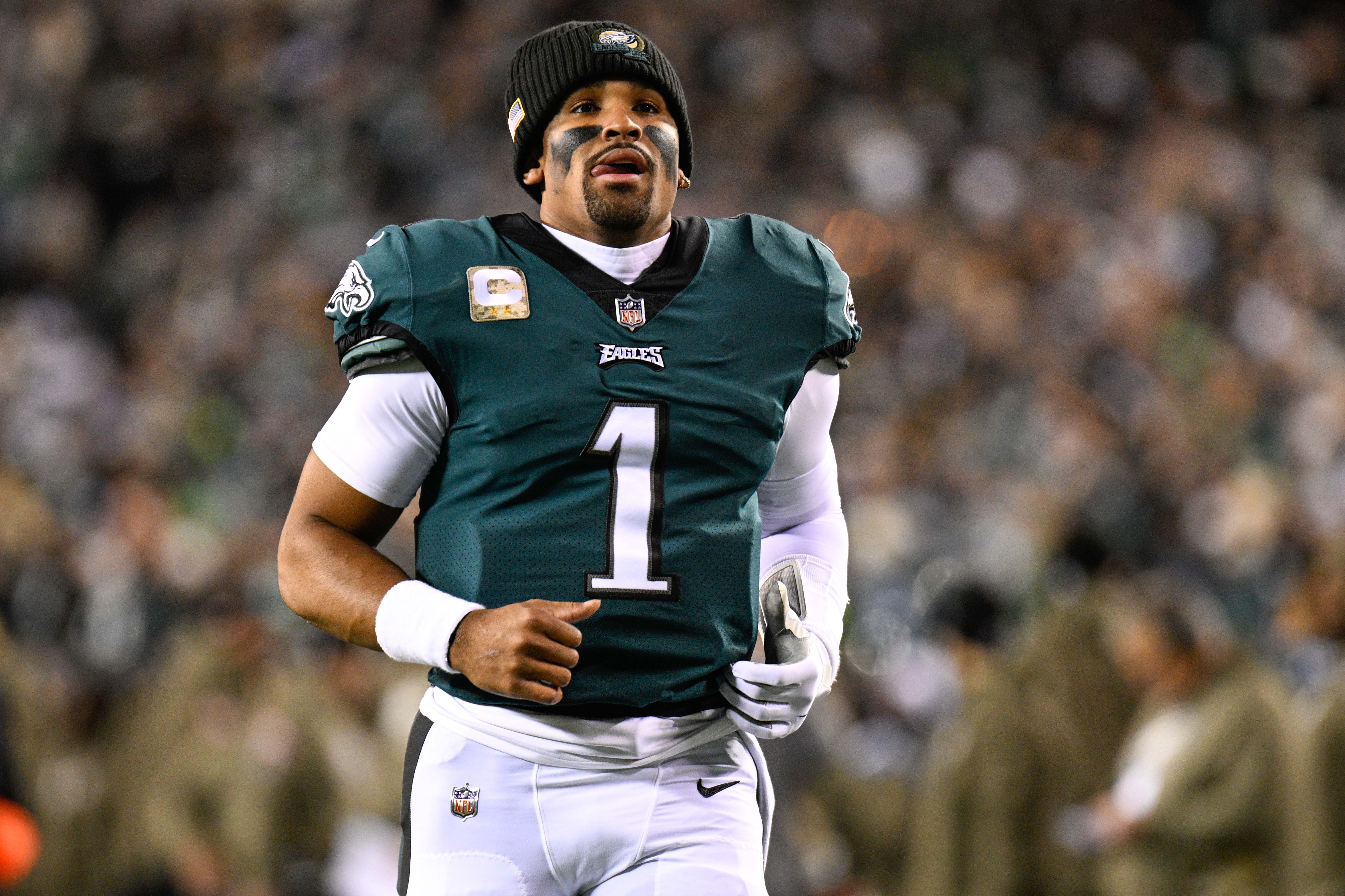 Philadelphia Eagles quarterback Jalen Hurts in action (file photo)