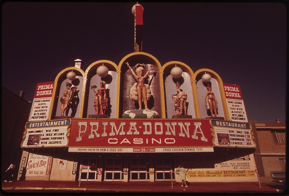 The Prima Donna Casino in Reno, Nevada, in 1973