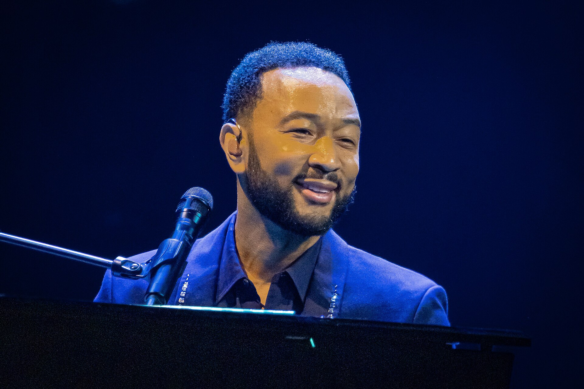 John Legend performing at the 2026 Montreux Jazz Festival