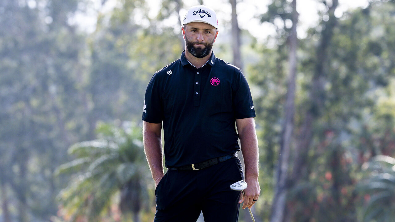 Jon Rahm in action, as reported in the bankruptcy proceedings that will decide LIV Golf's future.