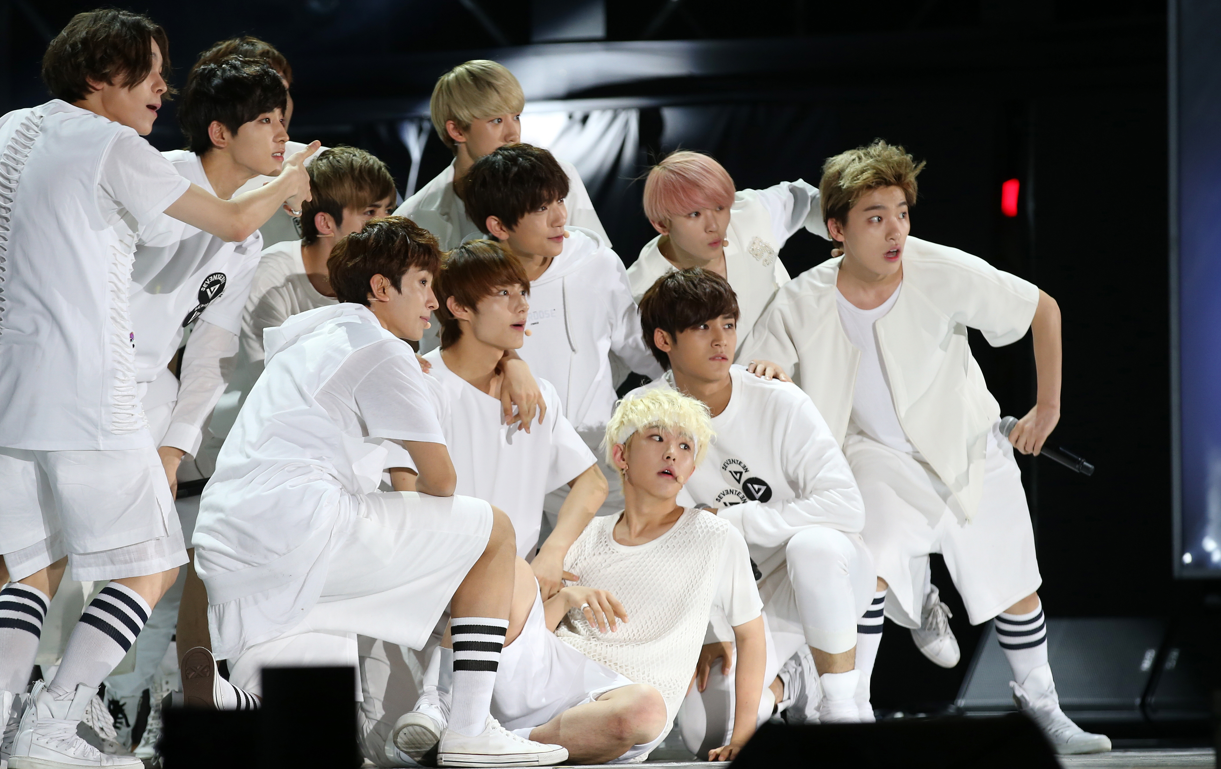 SEVENTEEN performing as a full group, file photo