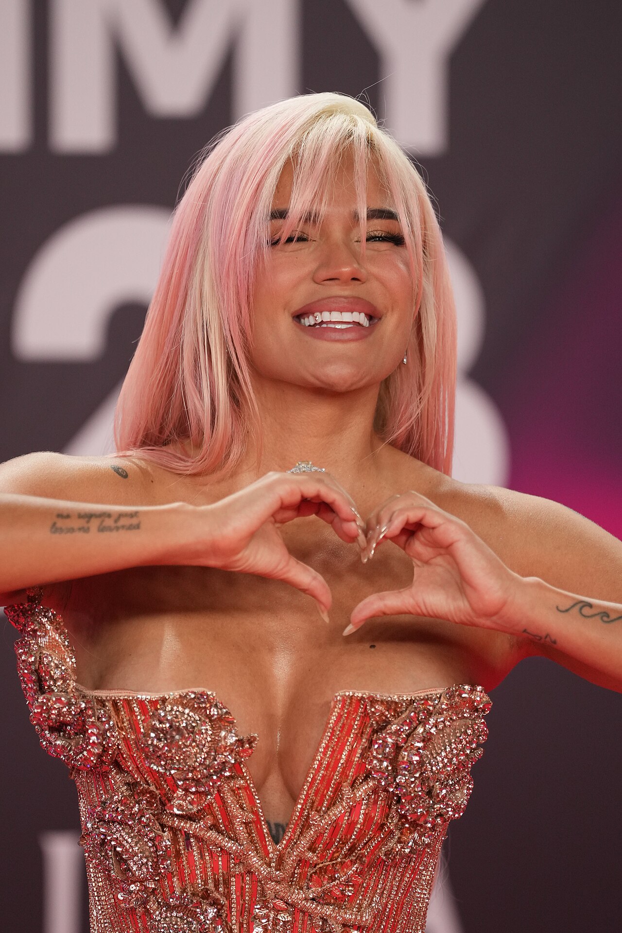 Karol G at the Latin Grammy Awards gala (Wikimedia Commons)