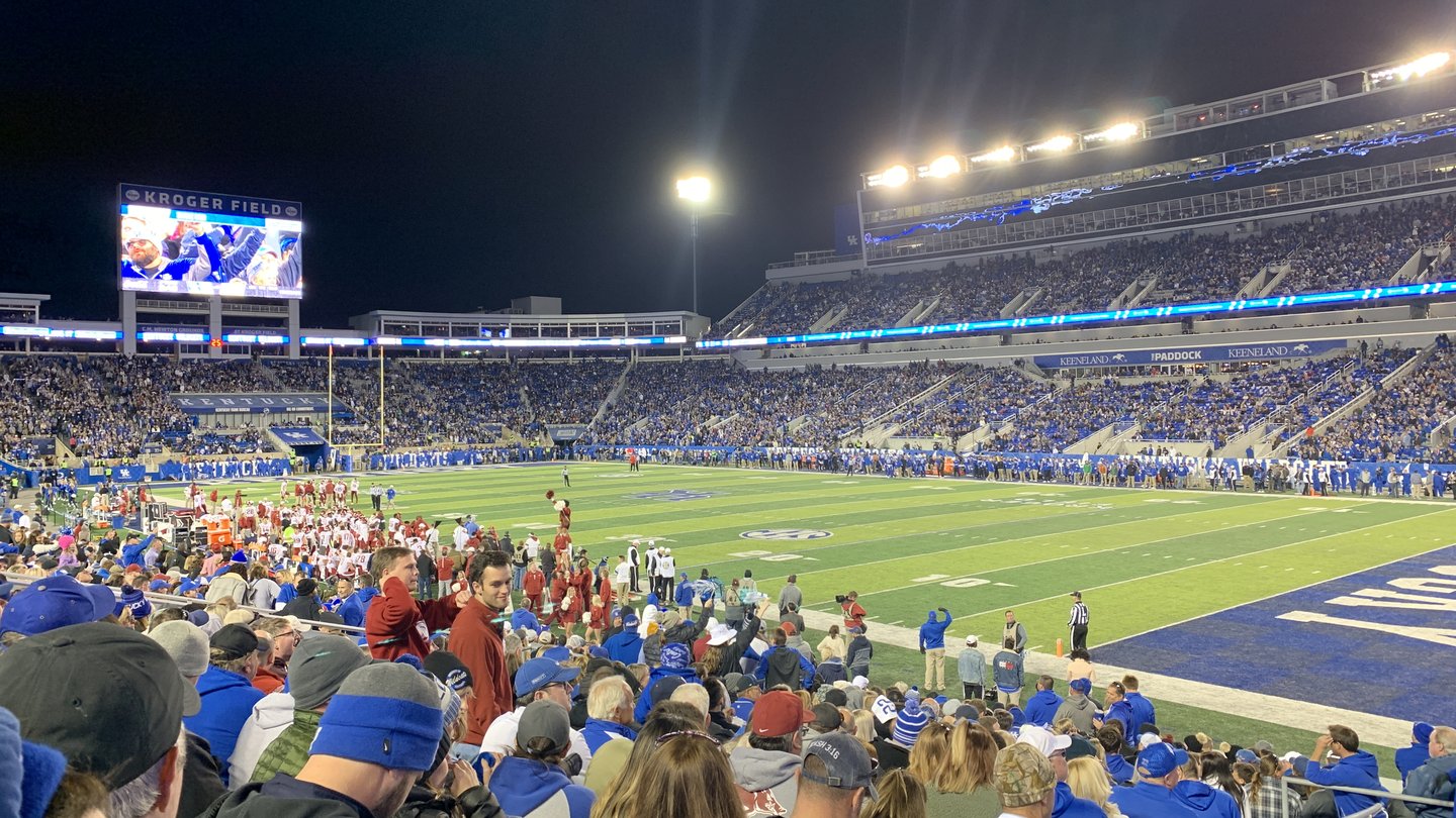 Kroger Field during a Kentucky Wildcats home game