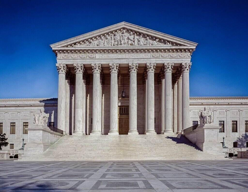 The US Supreme Court building in Washington (file photo)