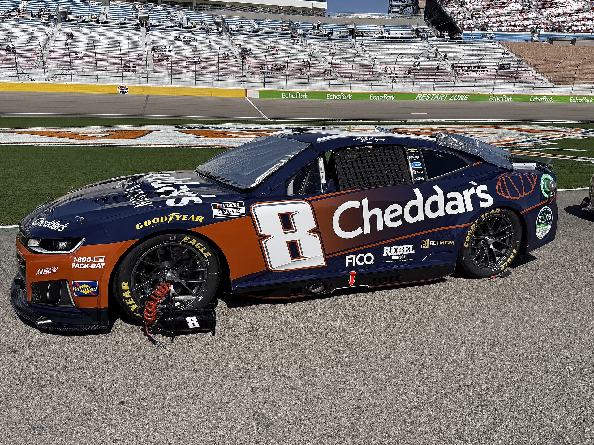 Kyle Busch's No. 8 Chevrolet at Las Vegas Motor Speedway.
