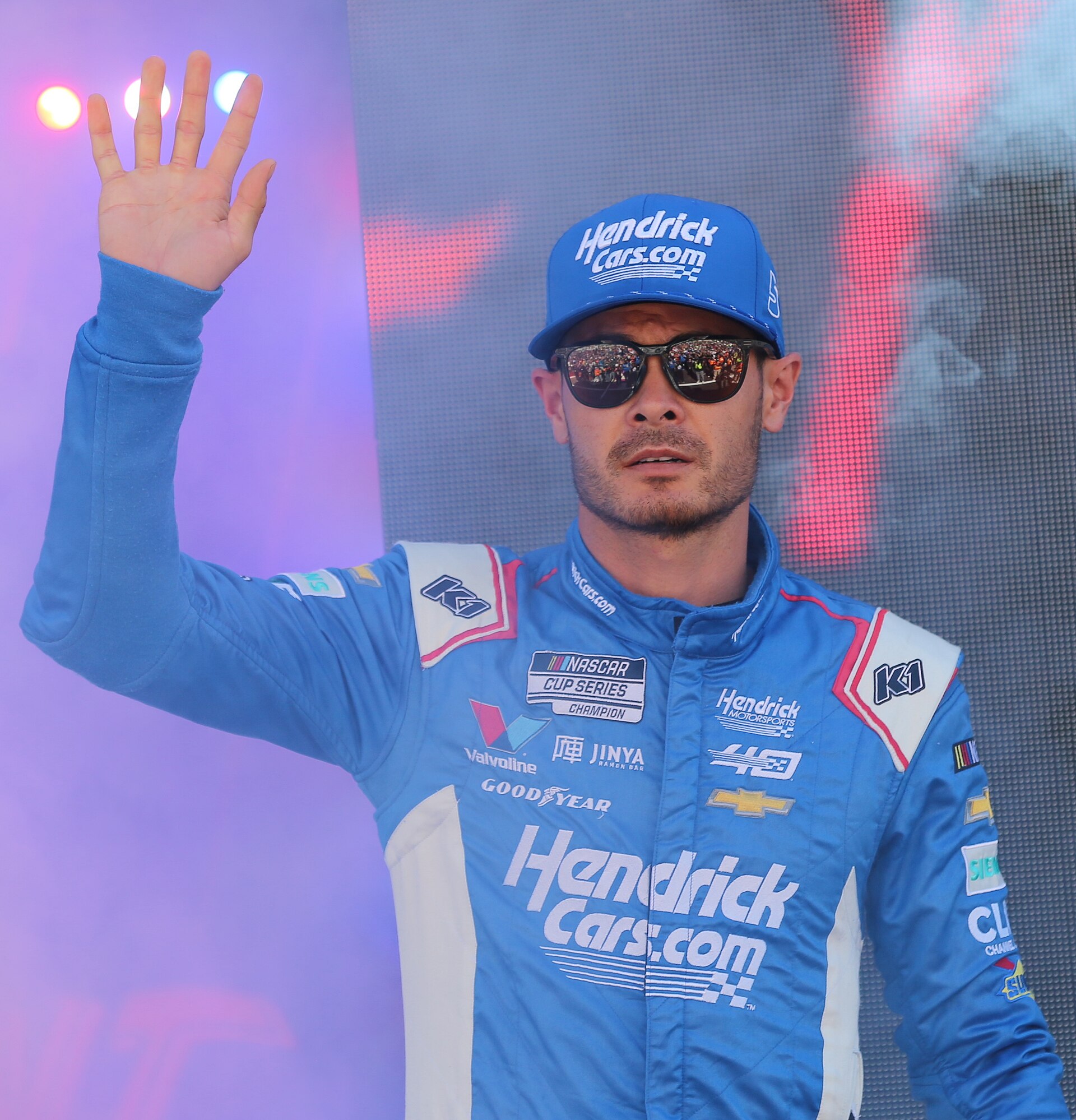 Kyle Larson at Las Vegas Motor Speedway.