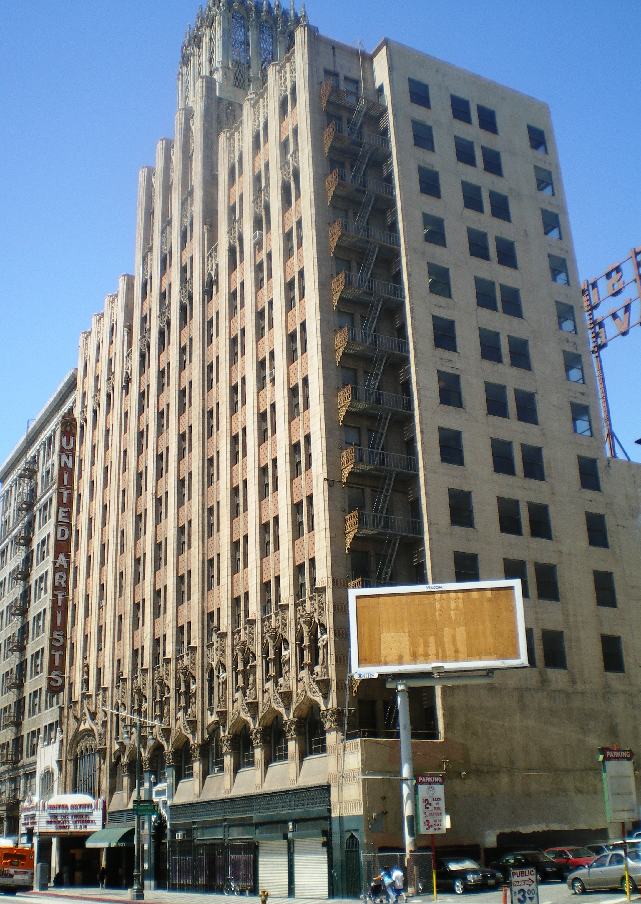 The United Artists Theatre on Broadway in downtown Los Angeles (file photo)