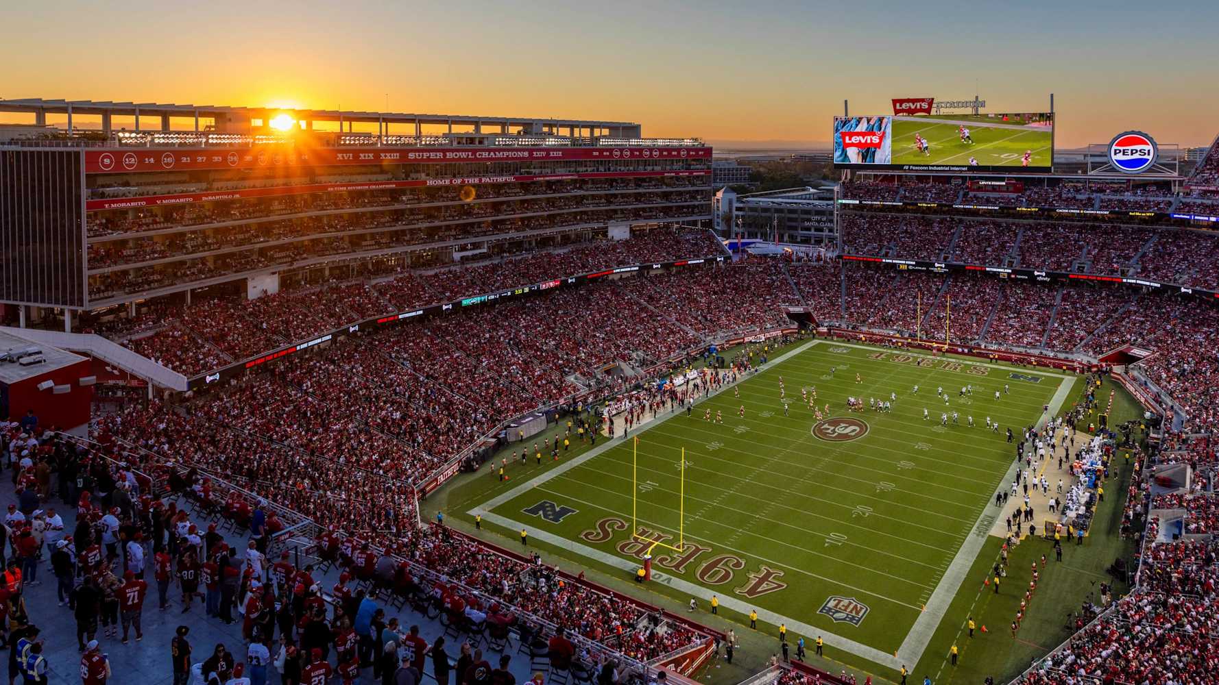 Levi's Stadium, home of the San Francisco 49ers.