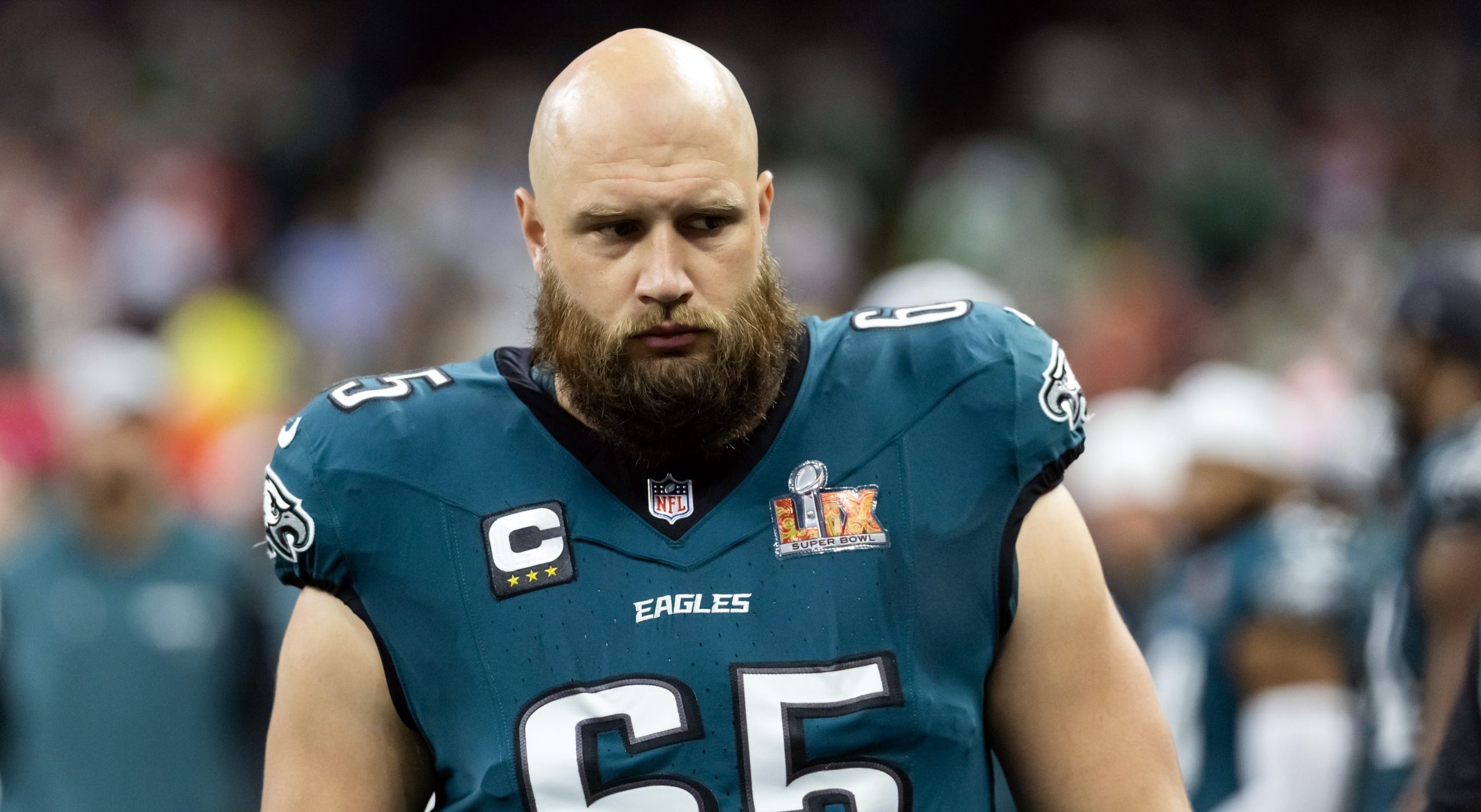 Lane Johnson protecting the edge for the Eagles, the modern gold standard at right tackle.