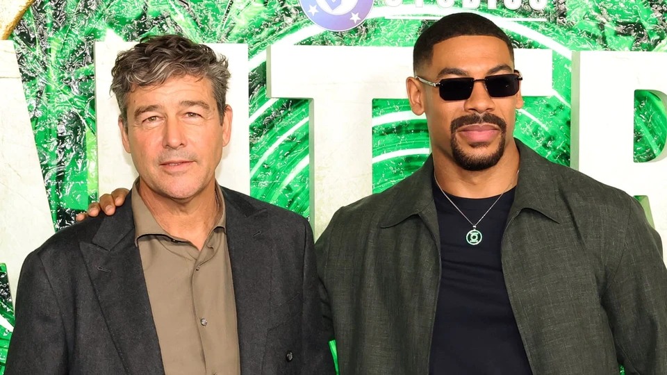 Kyle Chandler and Aaron Pierre photographed together at a public event