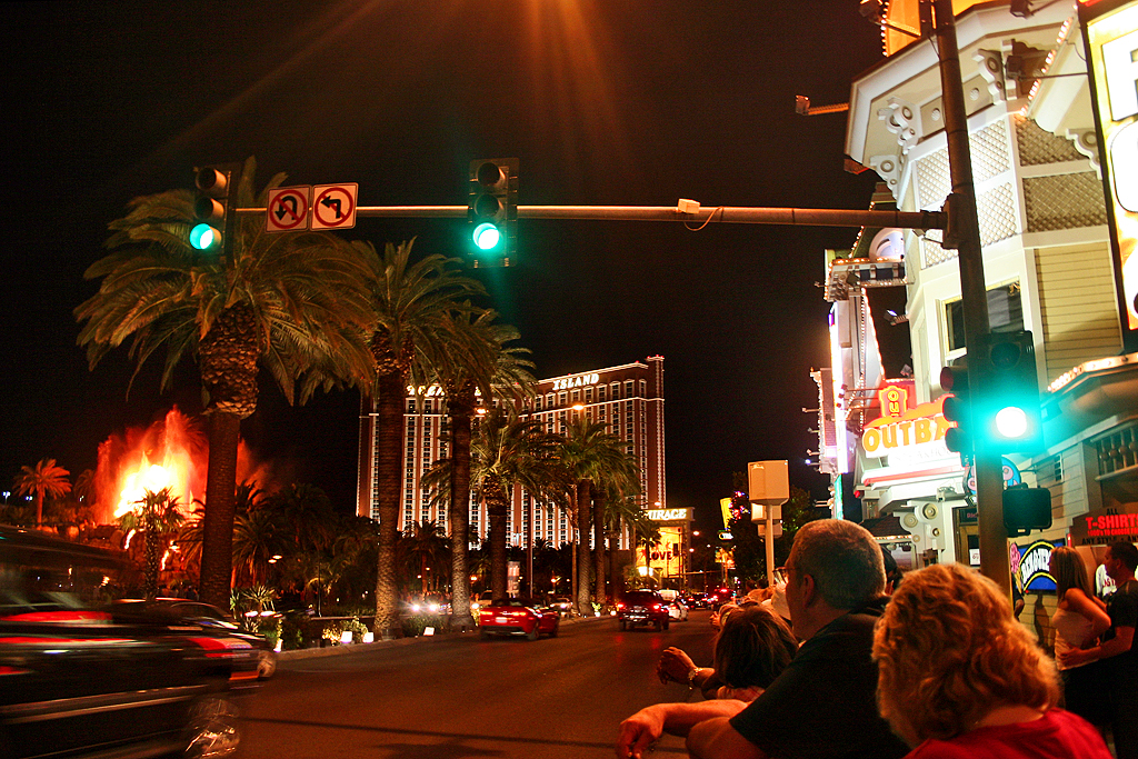 Flamingo Road in Las Vegas, Nevada, near where the shooting occurred