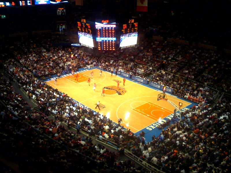 The New York Knicks in action at Madison Square Garden (file photo)