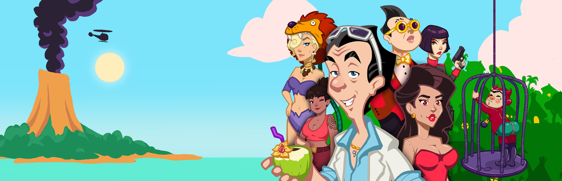Leisure Suit Larry: Wet Dreams Dry Twice official key art