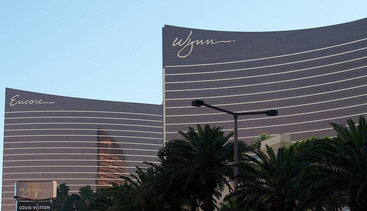 The Encore tower at Wynn Las Vegas on the Las Vegas Strip