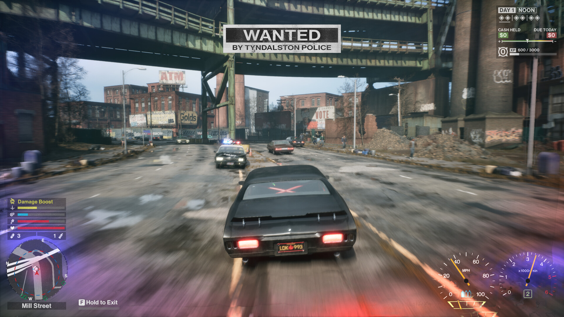 Gameplay screenshot from Samson, Liquid Swords' open-world crime game set in Tyndalston