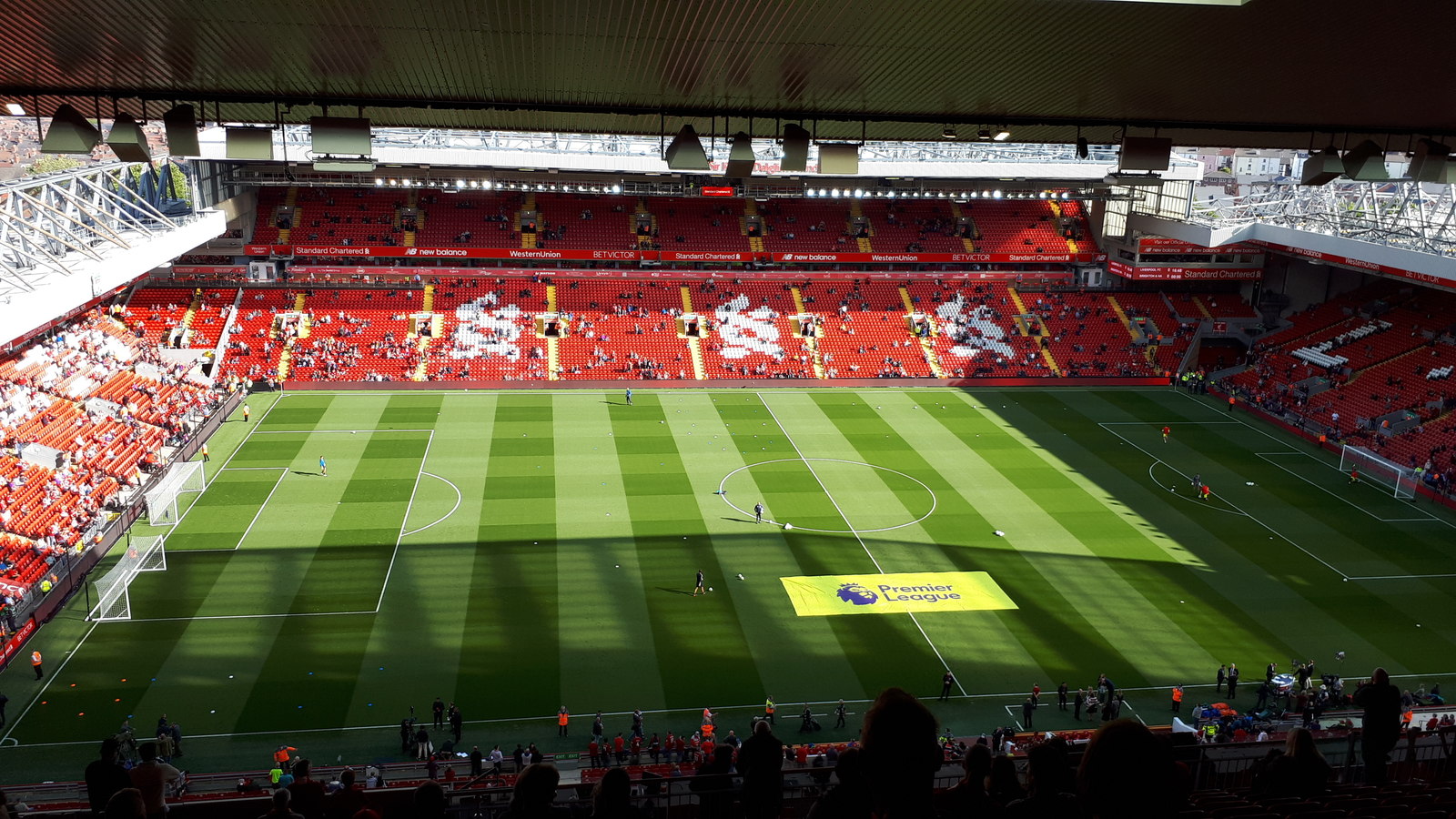 Anfield, Liverpool’s home stadium, before a match (file photo)