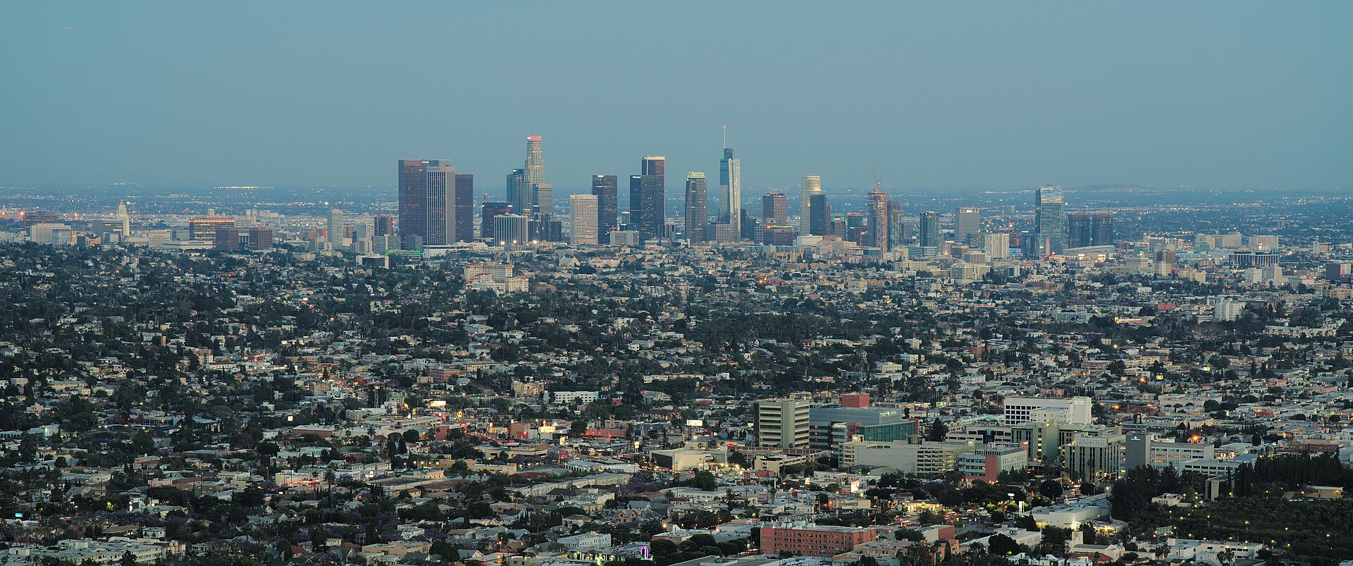 Los Angeles seen from Griffith Observatory in Los Feliz (file photo)
