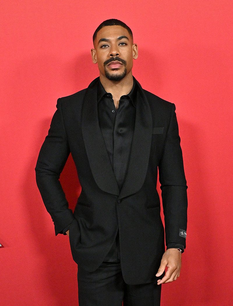Aaron Pierre on the red carpet