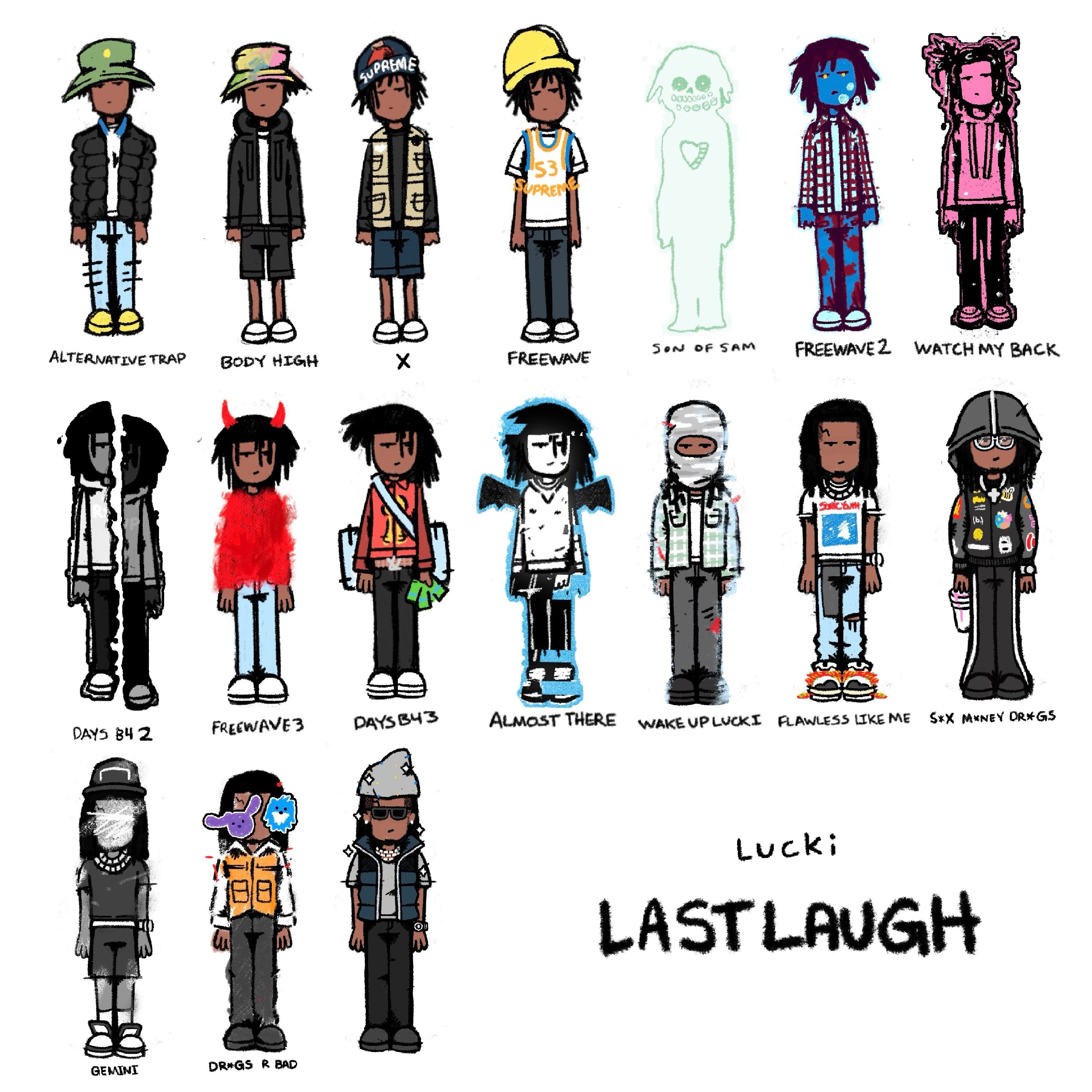 LUCKI, the Chicago rapper releasing the archive tape Last Laugh on October 16