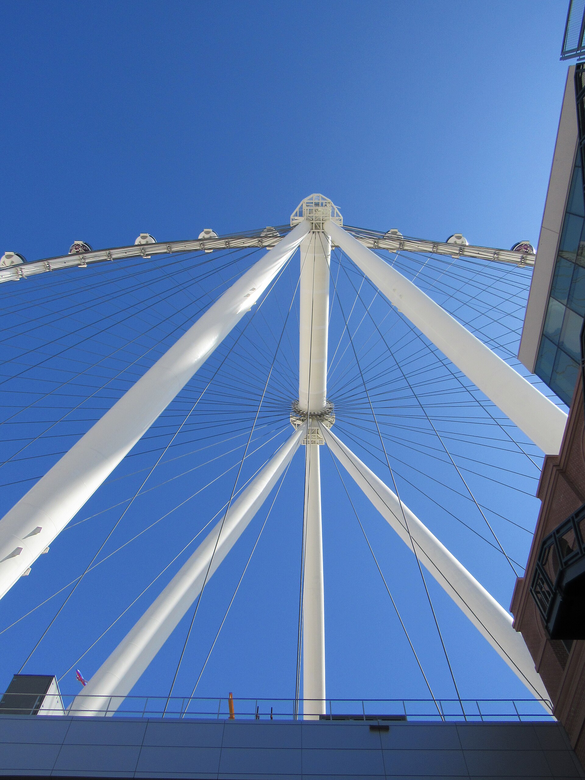 The High Roller observation wheel above the LINQ Promenade on the Las Vegas Strip (file photo)