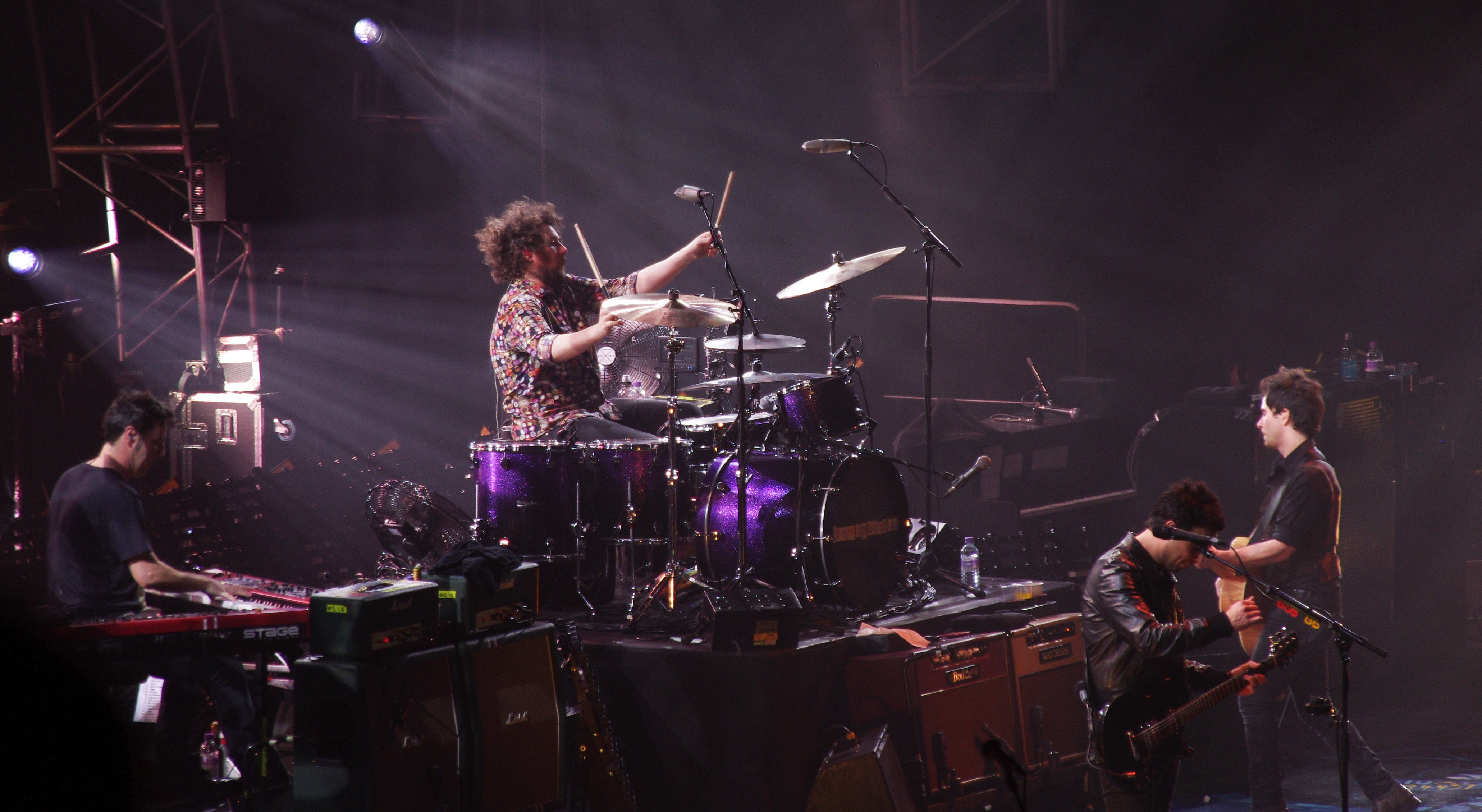 Stereophonics performing on stage inside The O2 Arena in London in 2013