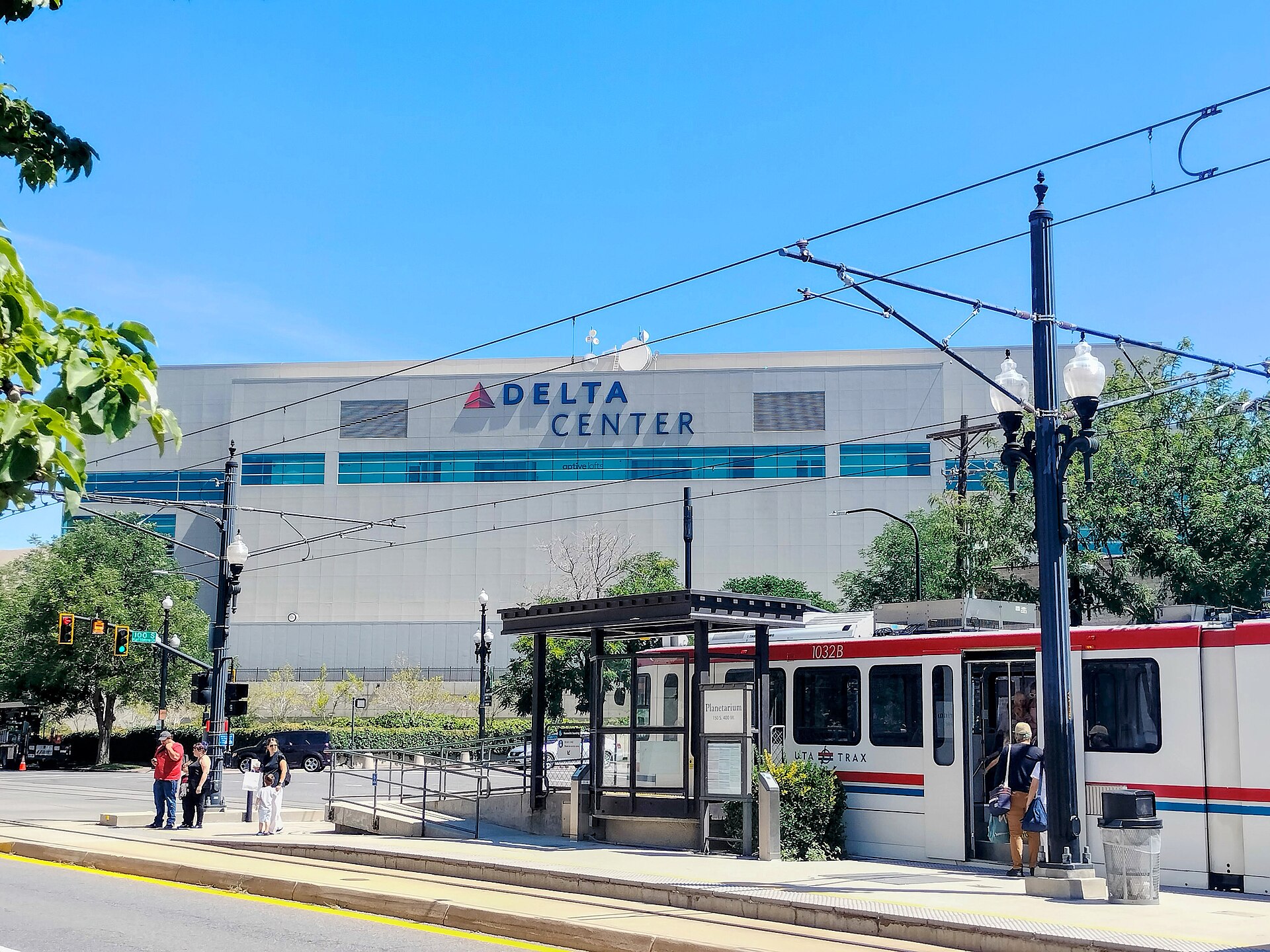 Delta Center in Salt Lake City, home of the Utah Mammoth