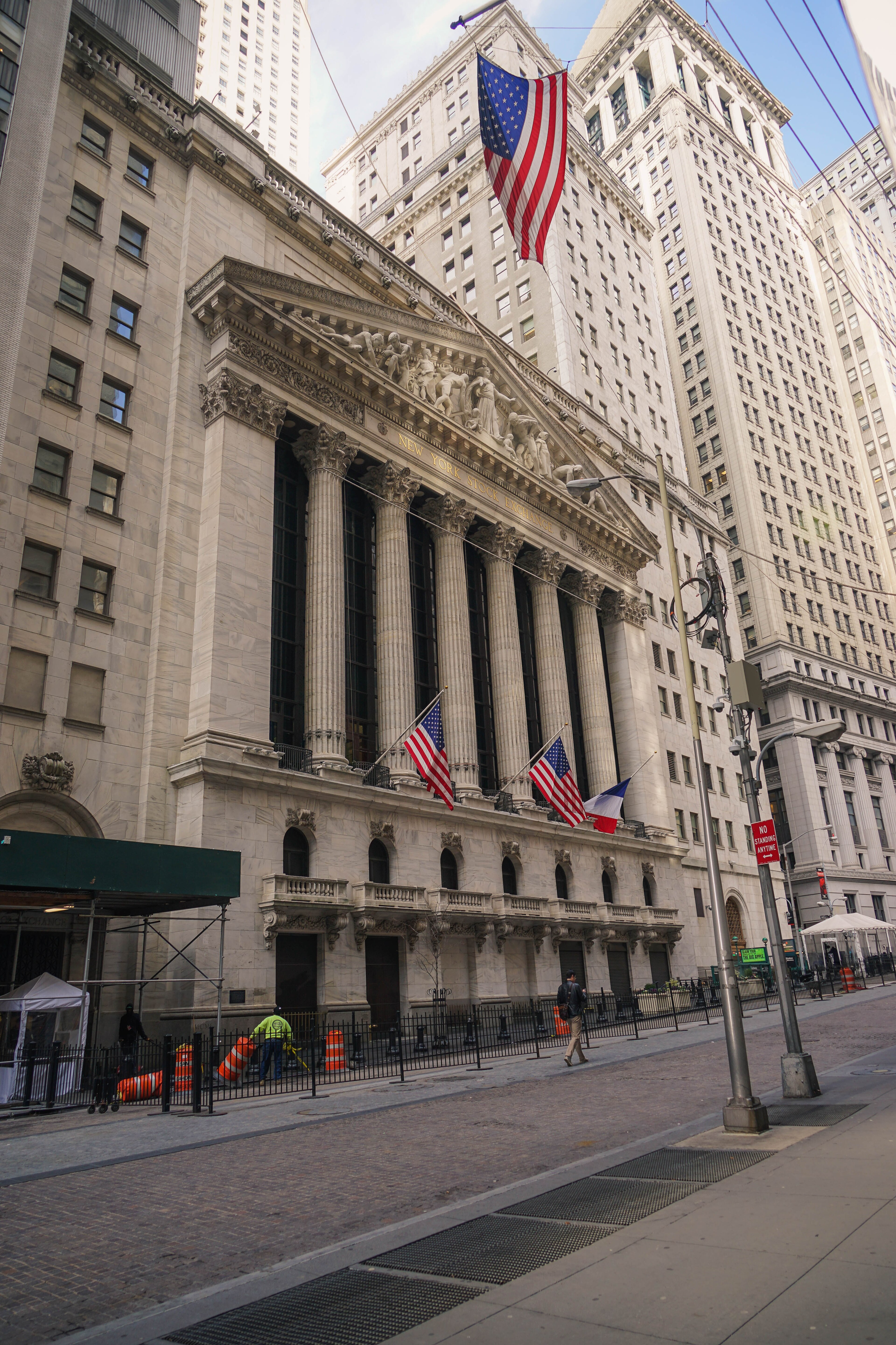 The facade of the New York Stock Exchange, file photo