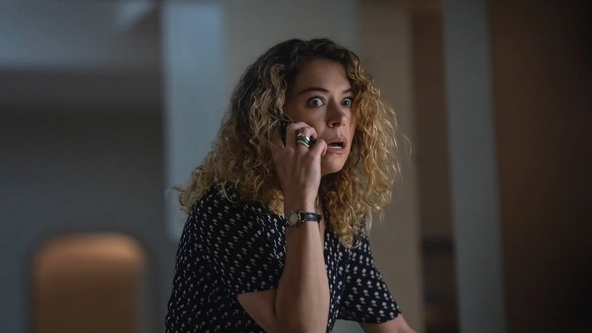 Tatiana Maslany as Paula in Maximum Pleasure Guaranteed on Apple TV
