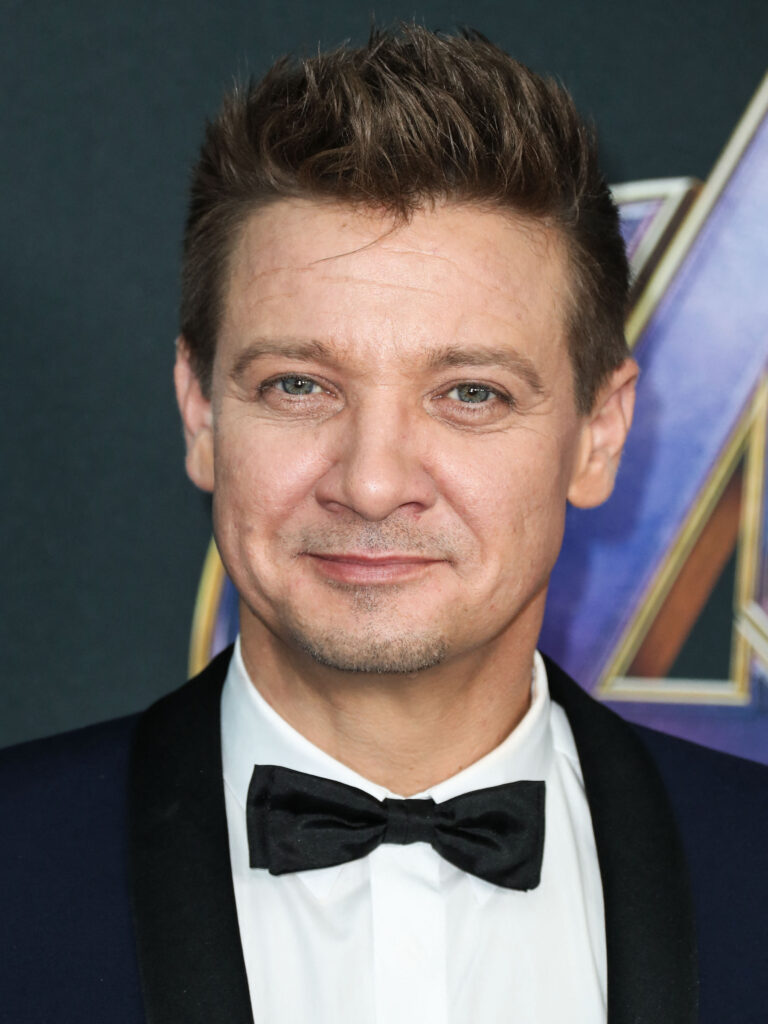 Jeremy Renner on the red carpet in April 2025