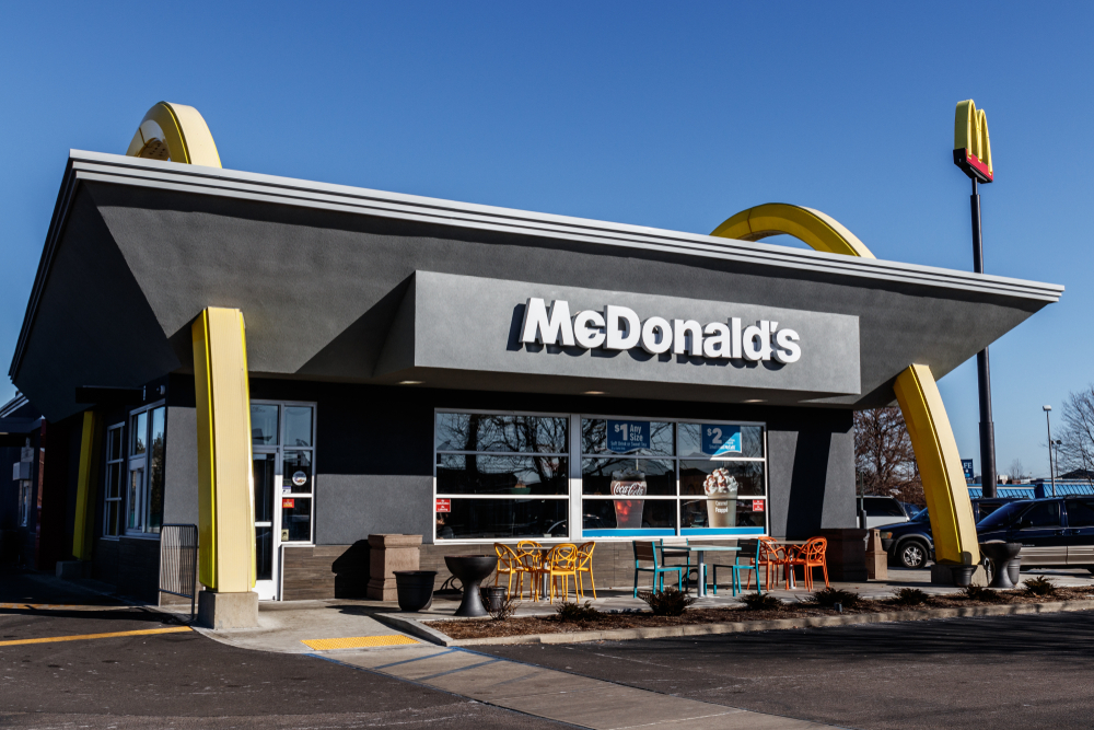 McDonald's restaurant on a bright sunny day