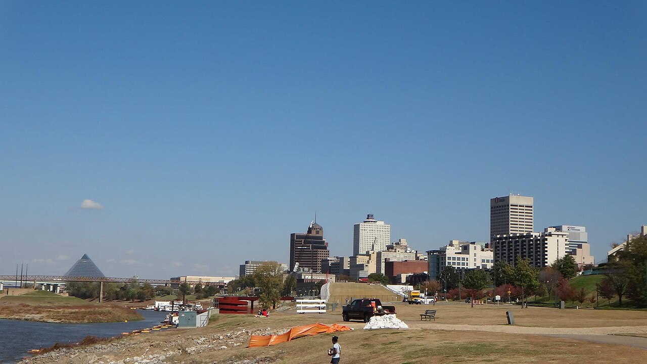 Downtown Memphis, Tennessee, home of Memphis-Shelby County Schools