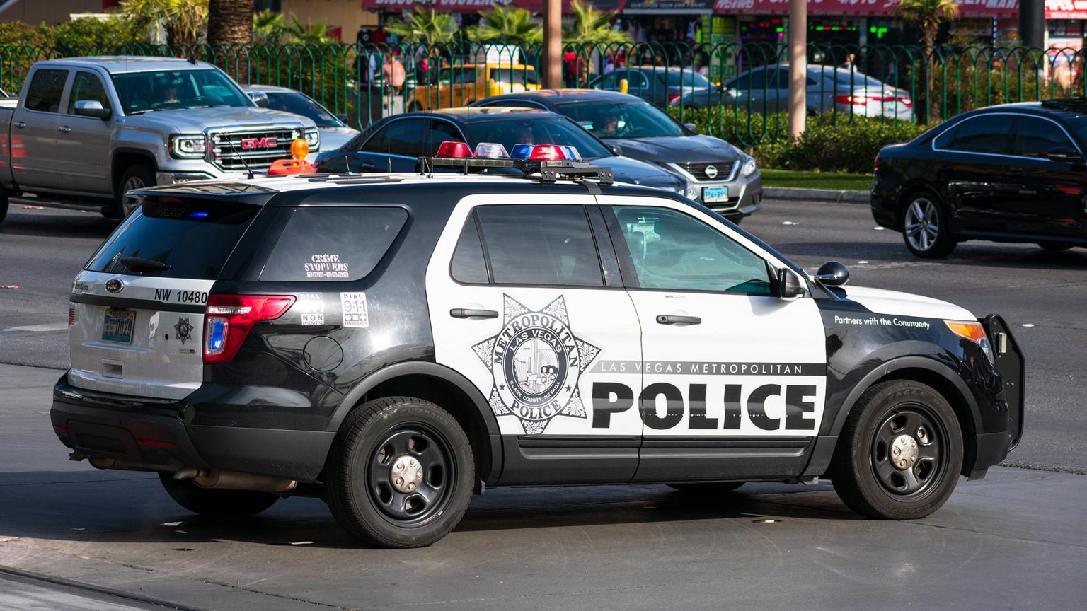 A Las Vegas Metropolitan Police Department patrol SUV